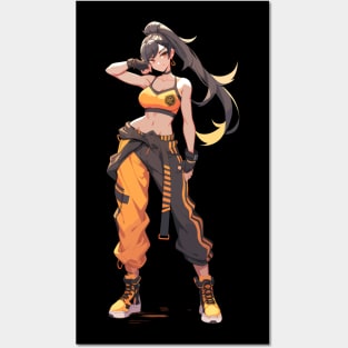 anime girl - anime style Posters and Art